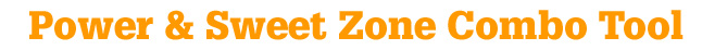 Tennis Racquet Power and Sweet Spot (power zone) Comparison Tool