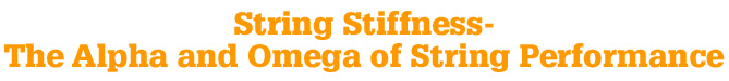 String Stiffness