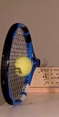 freestanding racquet.