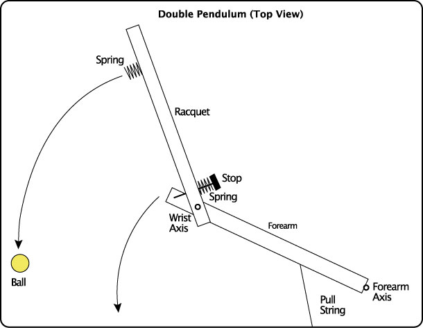Double Pendulum top view.