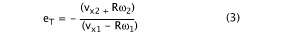 Tangential coefficient of restitution (eT) equation