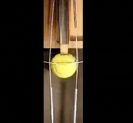 Plunger test for ball-to-string friction.